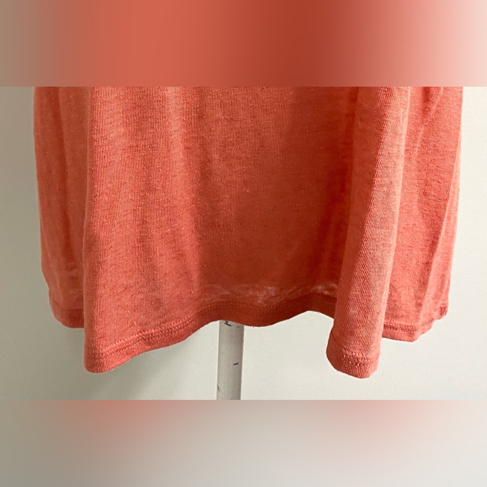 Old Navy Womens XL Orange Ruffle Top Boho Fall Eclectic Southwestern Festival - Picture 3 of 15